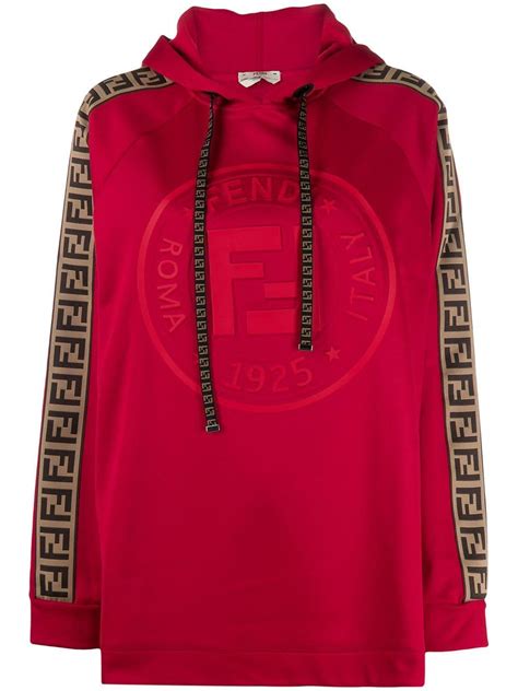 fendi hoodie red|farfetch fendi hoodie.